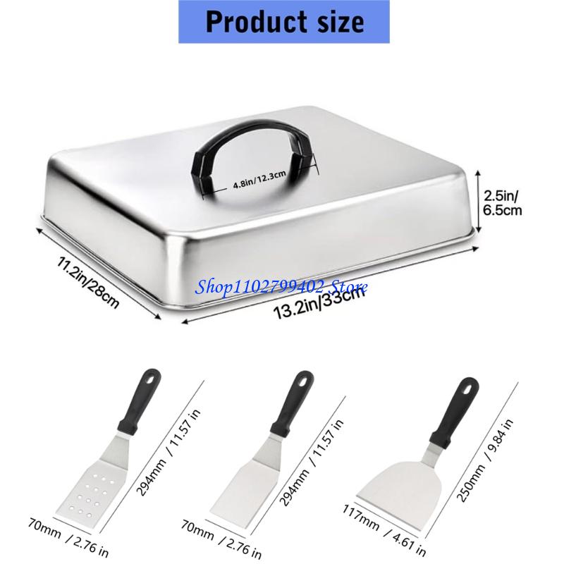 Penutup Masak Persegi 547F unt - Camping Cooking Flat Top ulasan dan harga