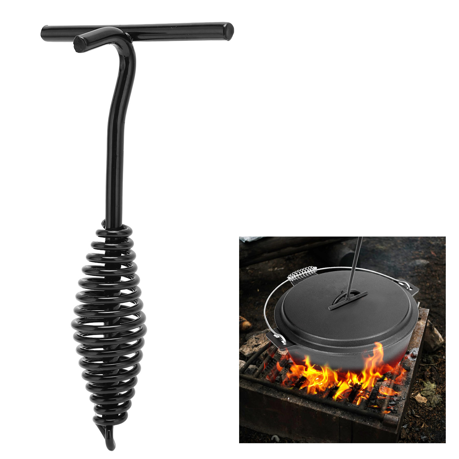Tutup Oven Belanda 19.5cm peng - Camp Dutch Oven Cast ulasan dan harga