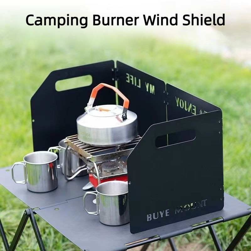 Pelindung Kompor Lipat 4 Bagia - Camping Hiking Cooking ulasan dan harga