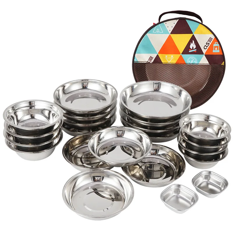 Set Perlengkapan Makan Portabe - Camping Cooking Dining Set ulasan dan harga