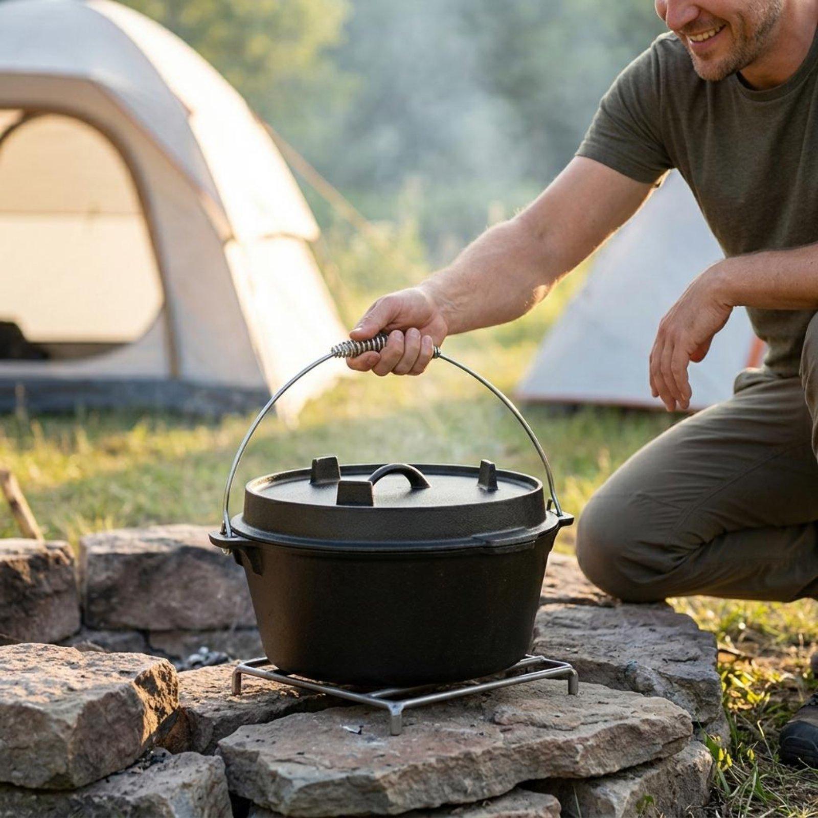 Panci Masak Besi Cor Tanpa Lap - Camp Dutch Oven Cast ulasan dan harga