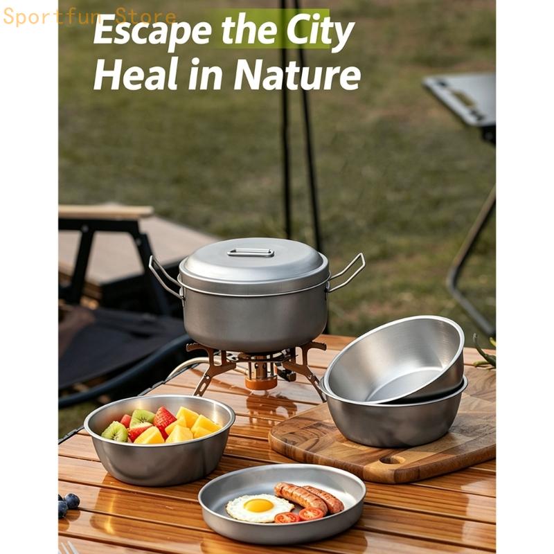 Grup Peralatan Masak Makanan P - Camping Cooking Dining Set ulasan dan harga